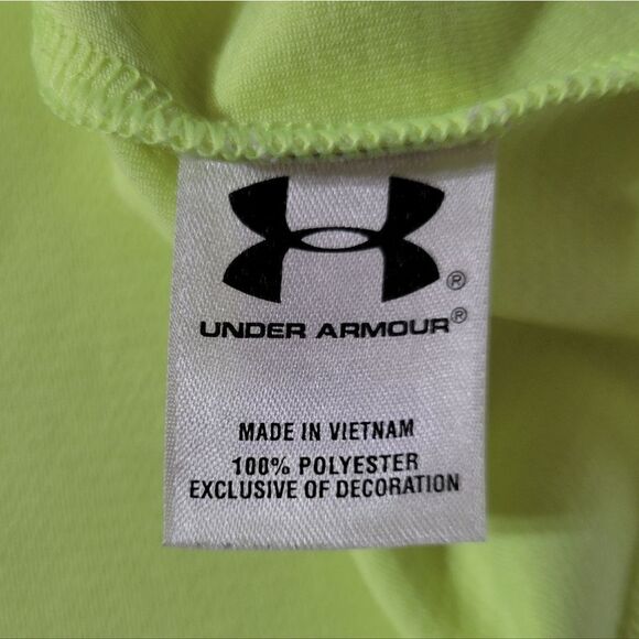 Under Armour AllSeasonGear® Women's Yellow 1/2 Zip Long Sleeve Pullover - Picture 10 of 15